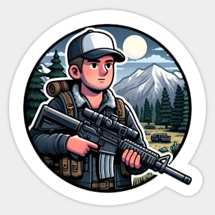 Hunter Boy Sticker